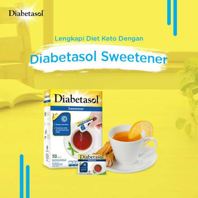 Diabetasol Sweetener isi 25/ 50/ 100/ 200 sachet