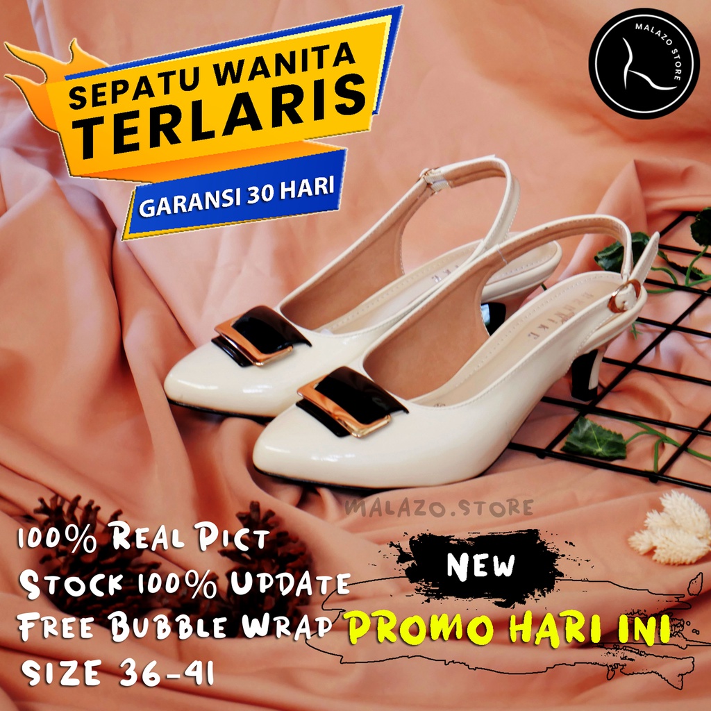Sepatu spatu Heels 5cm hak kantor formal wanita remaja cewek dewasa  original import elegant premium