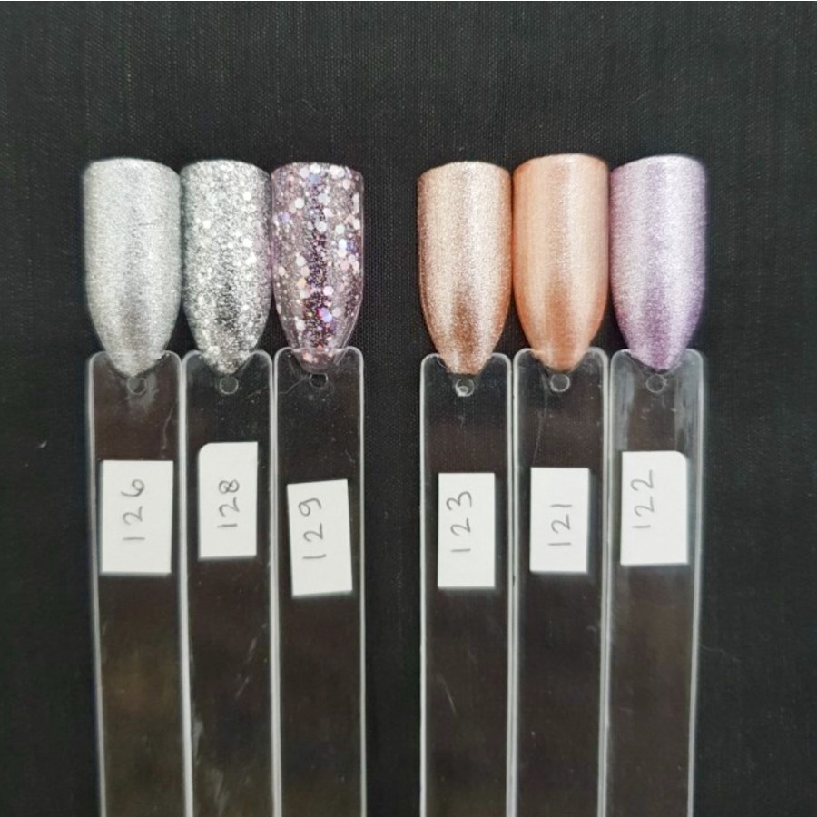 NAIL POLISH GEL IMPORT PREMIUM KUTEK GEL UV LED WARNA NUDE GLITER