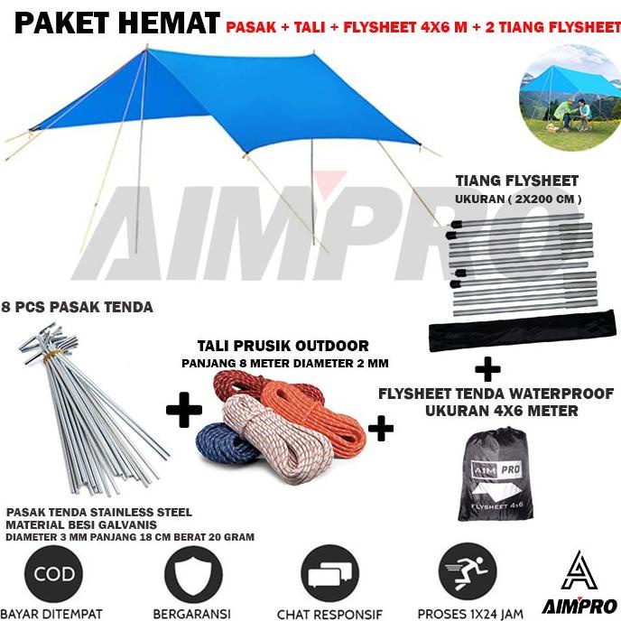 Flyseet Tenda 4X6 6X4 Meter - Flysheet Tenda 4X6 Meter 19 Loop Ul