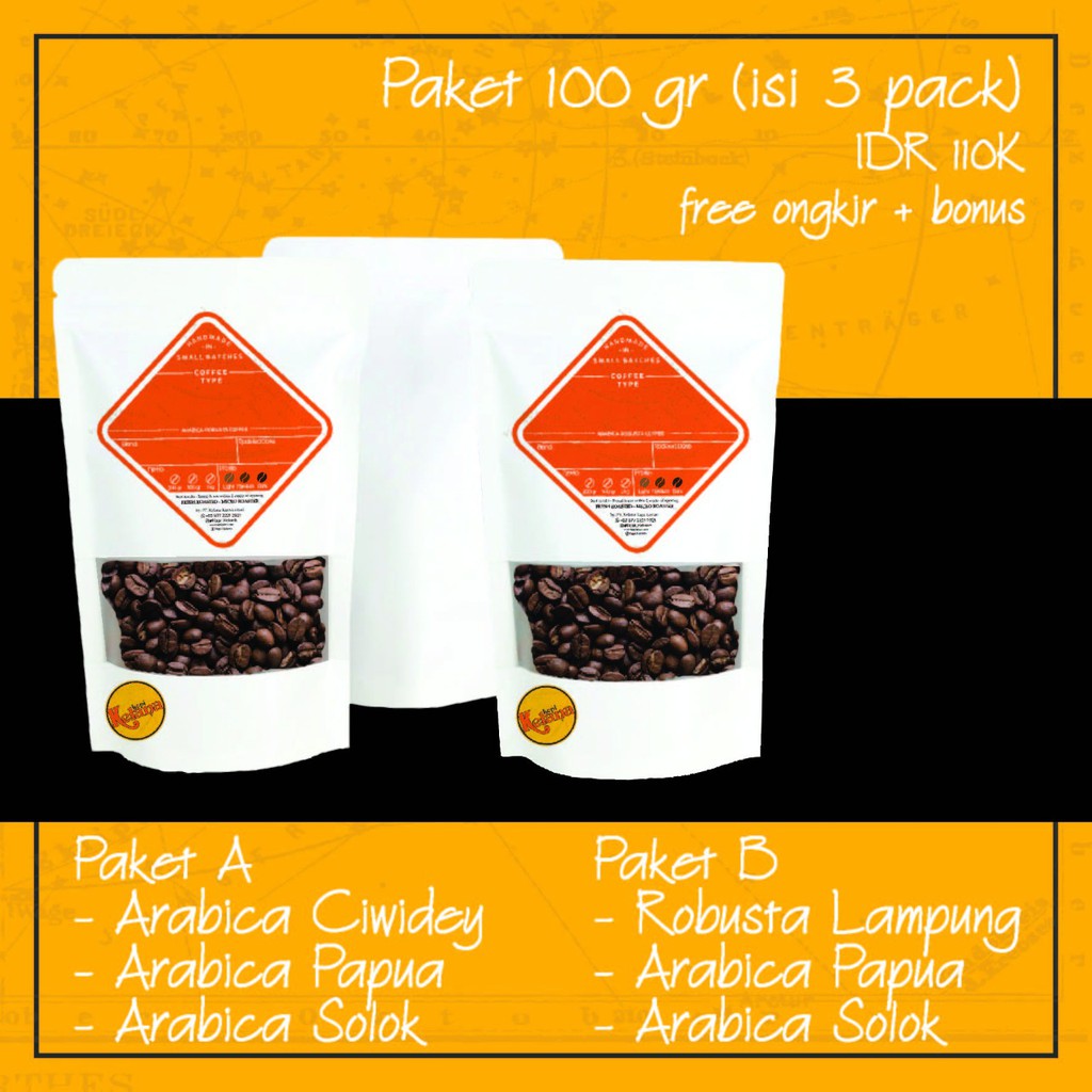

Paket Kopi Murah Meriah - Hampers Kopi - Parcel Kopi - Lebaran Natal