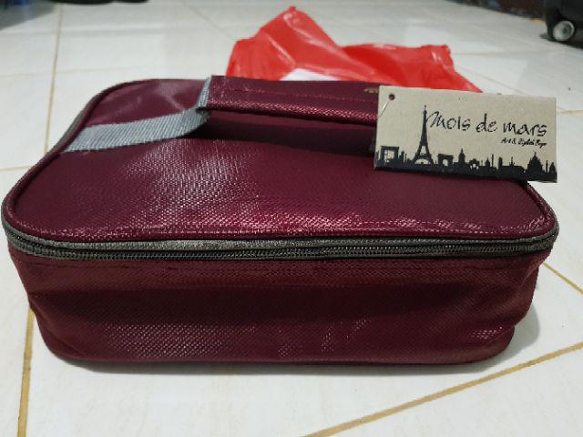 Tas Jaring Lunch Box / Bekal / Tempat Makan Aluminium Foil Premium
