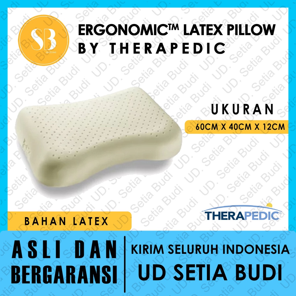 Bantal Therapedic Ergonomic Latex Pillow