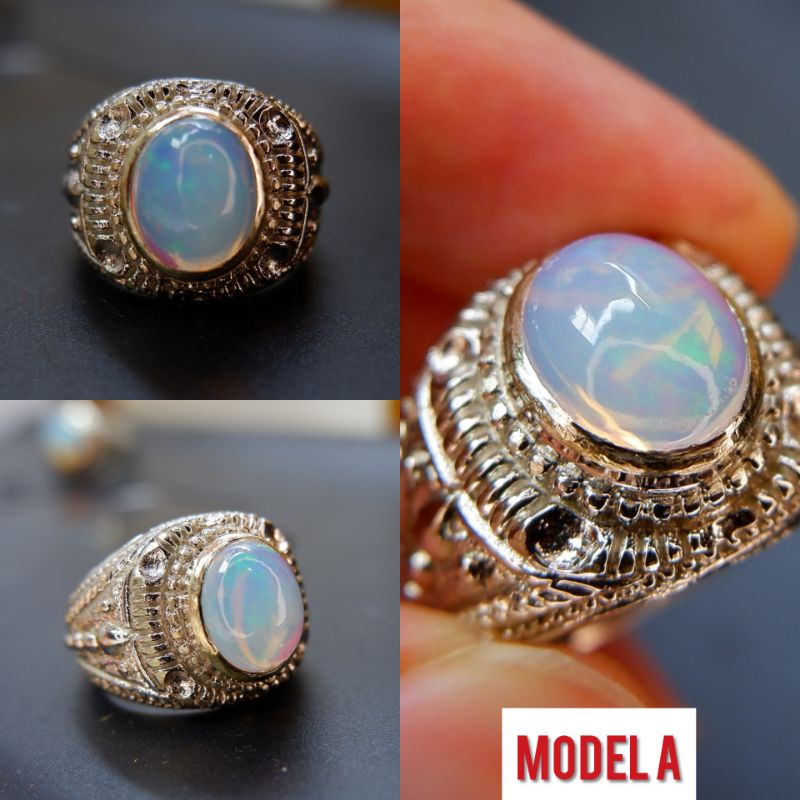 Cincin Kalimaya Asli Natural Opal From Afrika