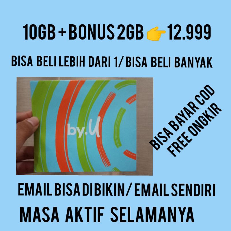 COD Ready kartu perdana By.U Telkomsel