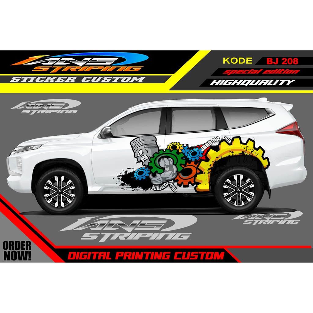 STICKER VARIASI PAJERO, FORTUNER