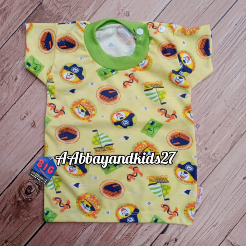 CICO MIKO 3PC KAOS OBLONG BAYI KANCING PUNDAK SNI UKURAN S M L XL-OBLONG BAYI MURAH MOTIF RANDOM