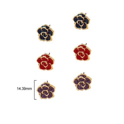 LRC Anting Tusuk Fashion Flower Earrings V5133X