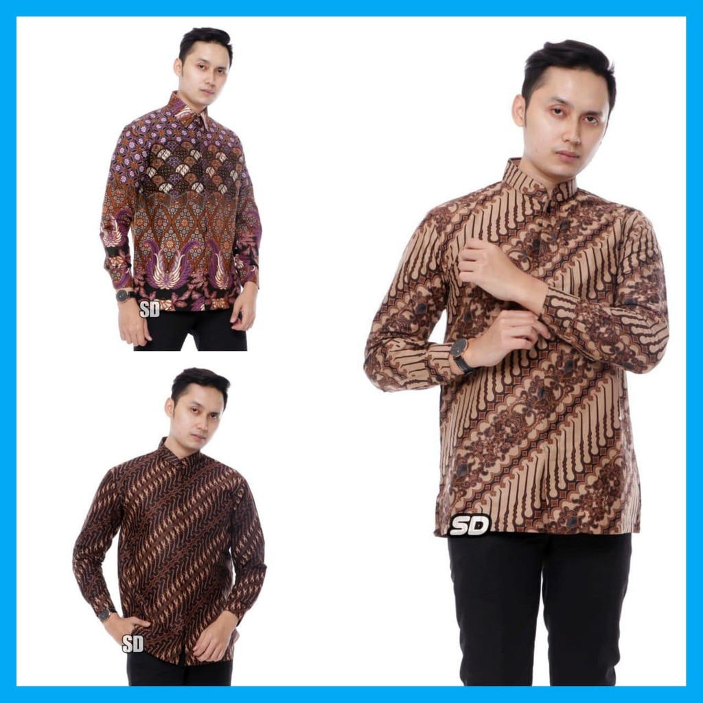 KEMEJA SLIMFIT ATASAN PRIA BAJU KEKINIAN BATIK KEKINIAN BAJU BATIK KEREN BATIK MURAH TERBARU