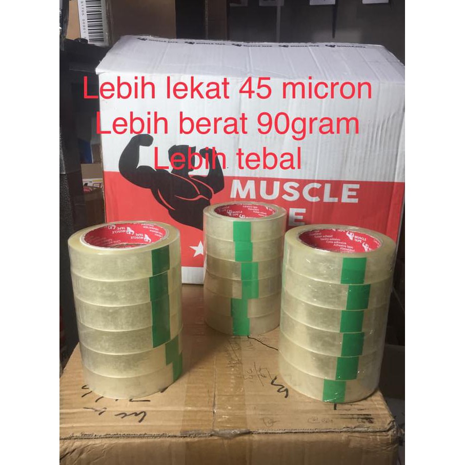 

HOT SALE|BEST SALLER lakban isolasi muscle 24mm 45 micron lebih lekat danntebal