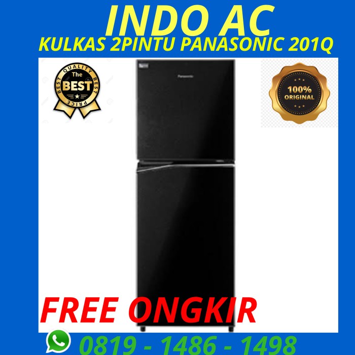 KULKAS 2 PINTU PANASONIC 201Q(FREE KHUSUS DEPOK)