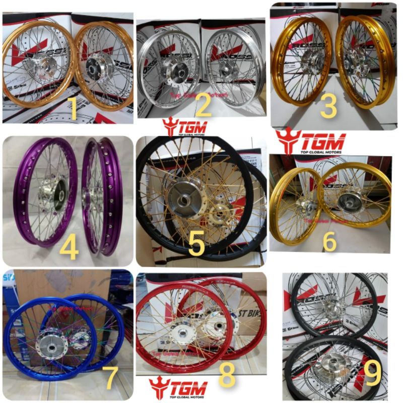 Velg RX King uk 140x140 Ring 17 Sepasang Pelek Rossi Original / Velg Velg RX king Rossi
