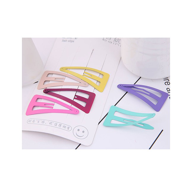 LRC Jepit Rambut Fashion Color Children's Triangle Hair Clip A57925