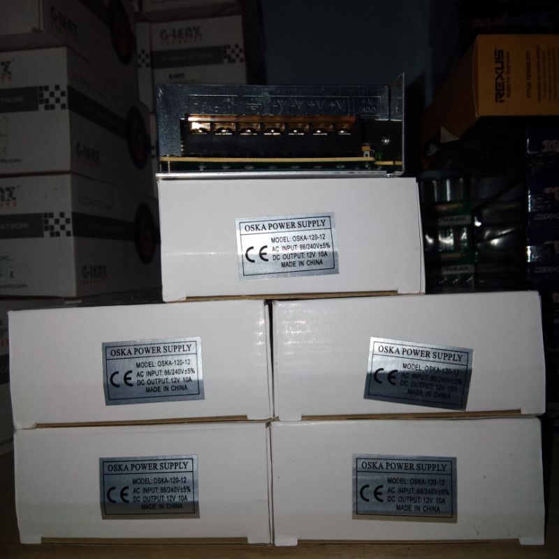 Power Supply Oska 10A 12V Jaring CCTV