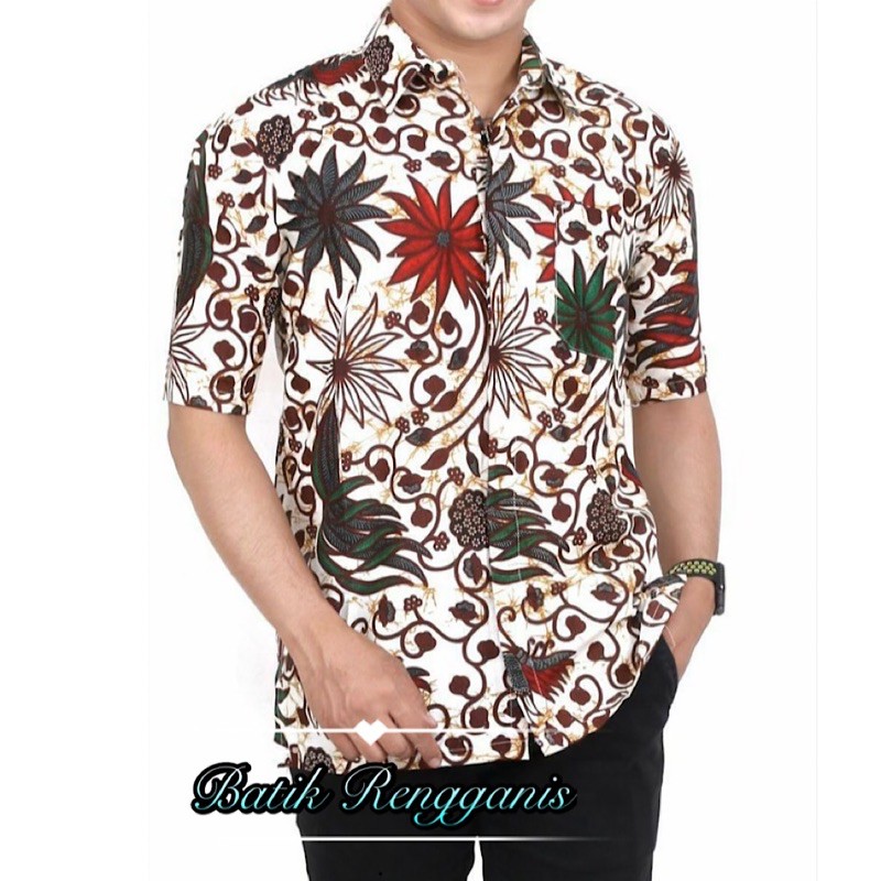 Baju Batik Pria Lengan Pendek Motif Sogan Jogja Exclusive Ready Seragam - 03