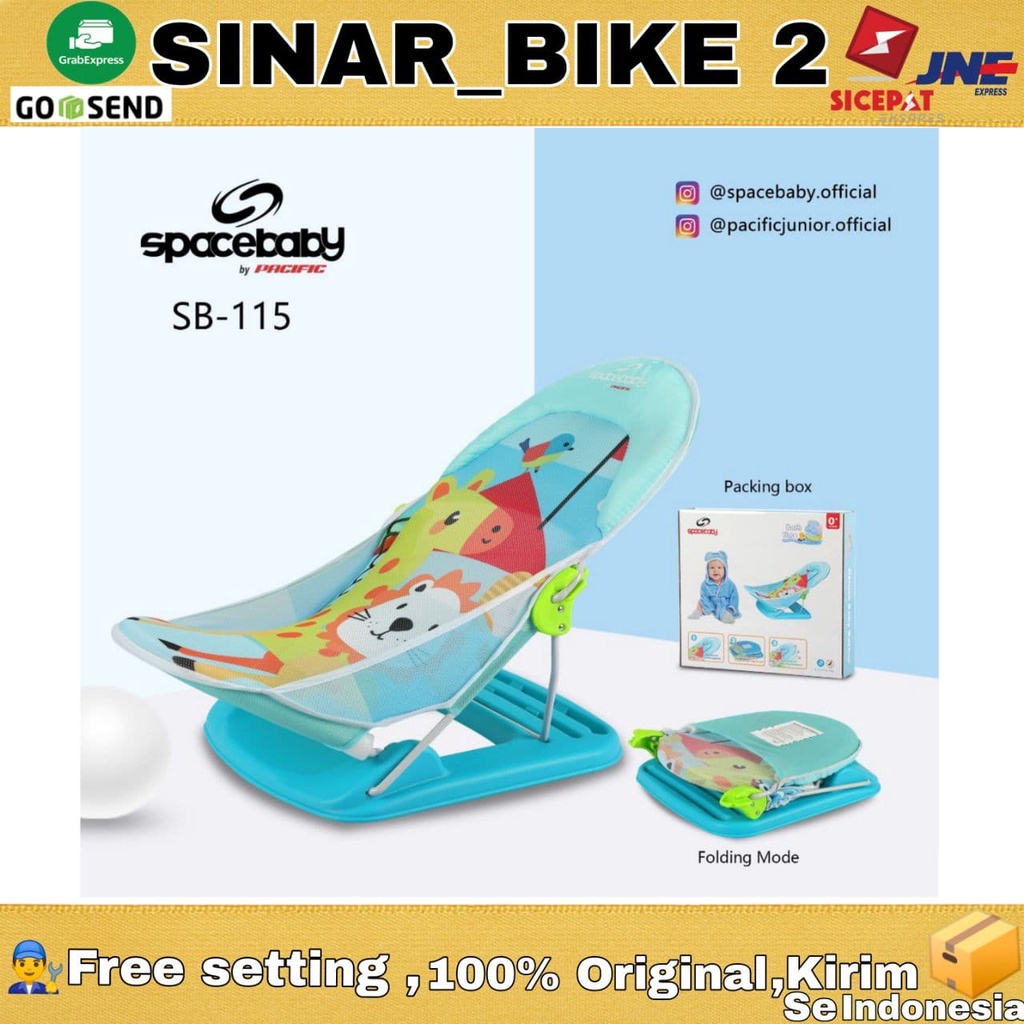 Baby Bather SpaceBaby Sb-115 (Tempat duduk mandi baby/Kursi mandi Baby)