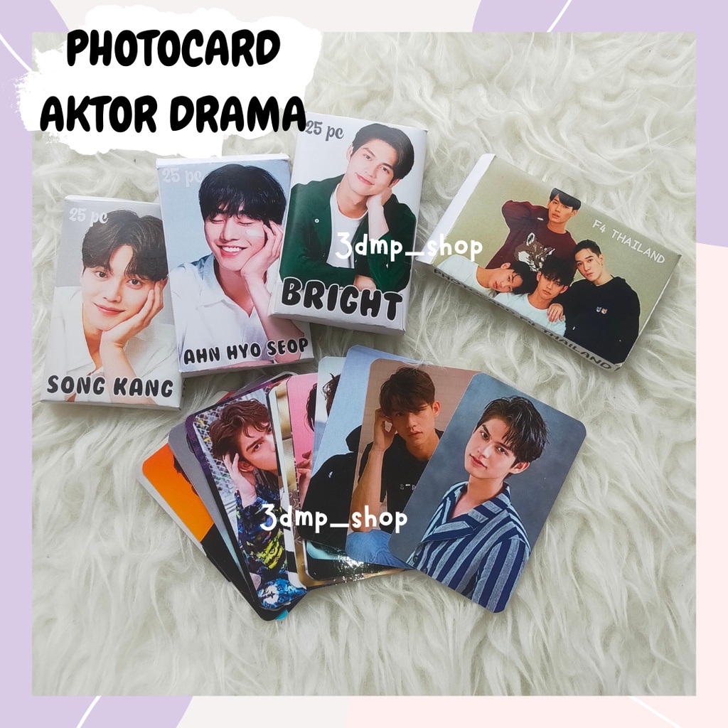 [25 lembar] Photocard KDrama K-Drama Moon Sang Min Songkang Song Kang Ahn Hyo Seop Eunwoo Win Metawin Bright Song Joong Ki Lee Jong Suk Minho Seonho