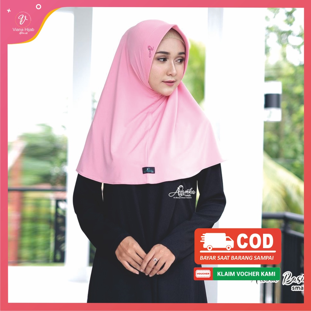Bergo Jersey Aluna Basic By Azamka Hijab Size S
