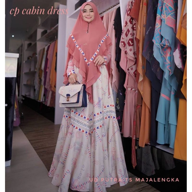 LINA SUKIJO / CP Cabin Dress by eLeS / syari set eLeS / syari set brand premium / syari set elegan