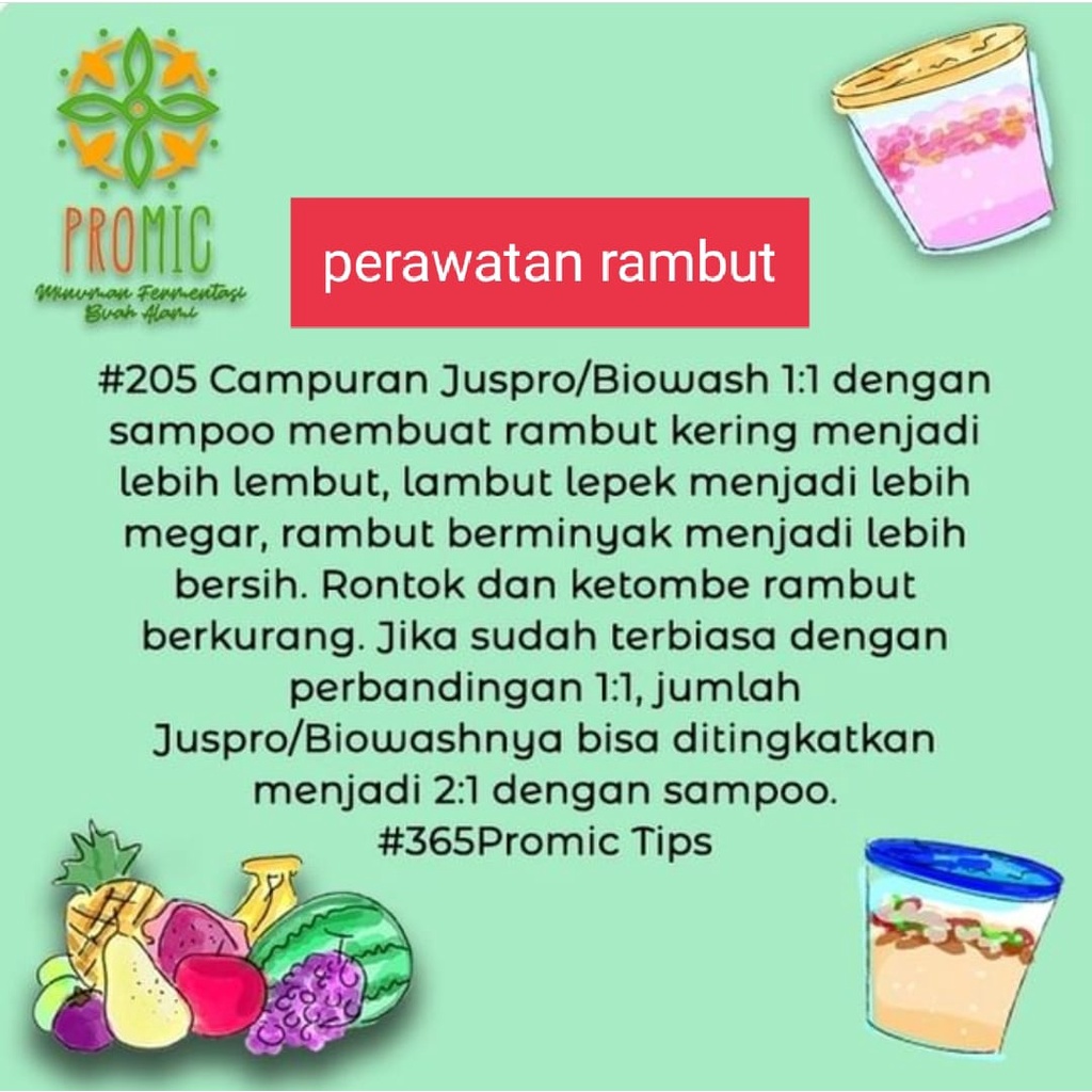 PROMIC Varian Baru/ Biang Promic/ Minuman Probiotik 200 ml Buah Naga &amp; Jambu Kristal