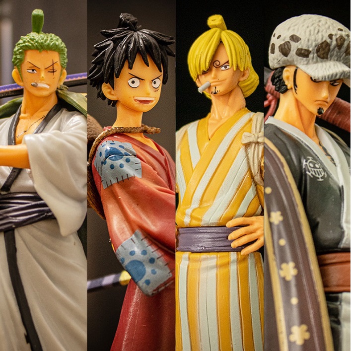 Anime Action Figure One Piece DXF Luffy Sanji Usopp Roronoa Zoro