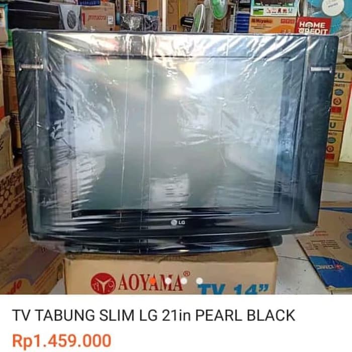 new TV TABUNG LG SLIM 21in FULL BLACK