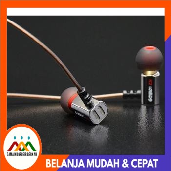 Premium Earphone 3.5mm dengan Mic - KZ-ED9 [Silver]