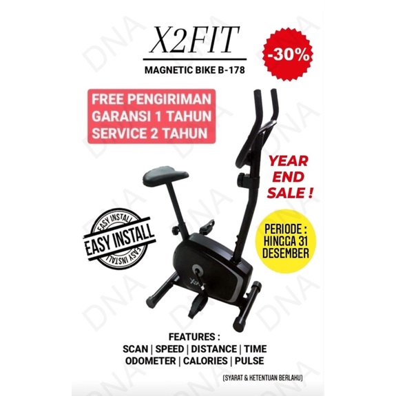 Dijual Sepeda X2FIT Magnetic Bike B-178 - ORIGINAL Murah