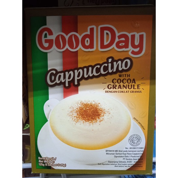 

Good Day Cappucino 1 Dus Isi 5 Sachet 125 Gram