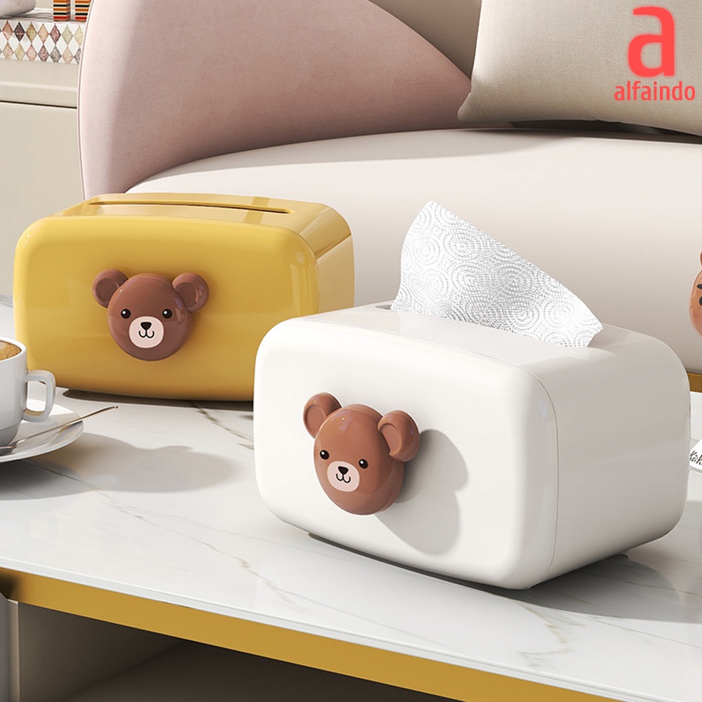 Alfaindo Kotak Tissue Box Organizer Tempat Wadah Tisu - KT006