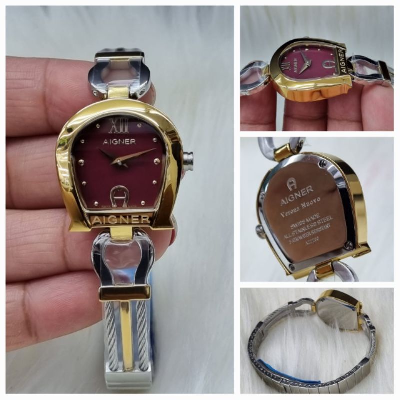 JSA 1857 JAM TANGAN WANITA AIGNER VERONA NUOVO STAINLESS SUPER PREMIUM