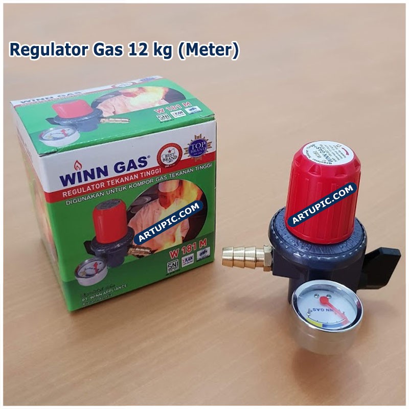 Regulator Gas METER Lpg Elpiji Propane 3 Kg 12kg Winn Gas W 181 M