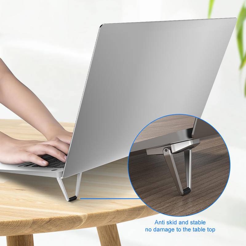 Danycase Bracket Stand Holder Laptop / Notebook Bahan Metal Anti slip Bisa Dilipat Untuk Macbook Pro Air