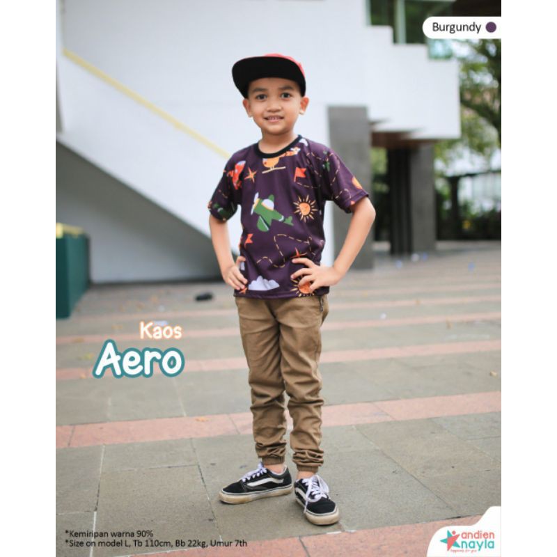 KAOS ANAK LAKI LAKI AERO PENDEK BY ANDIENNAYLA