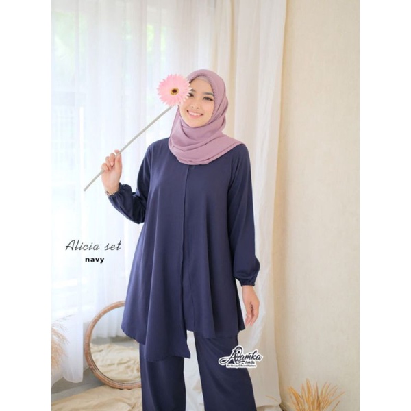 Azamka - Alicia One Set - Baju Setelan