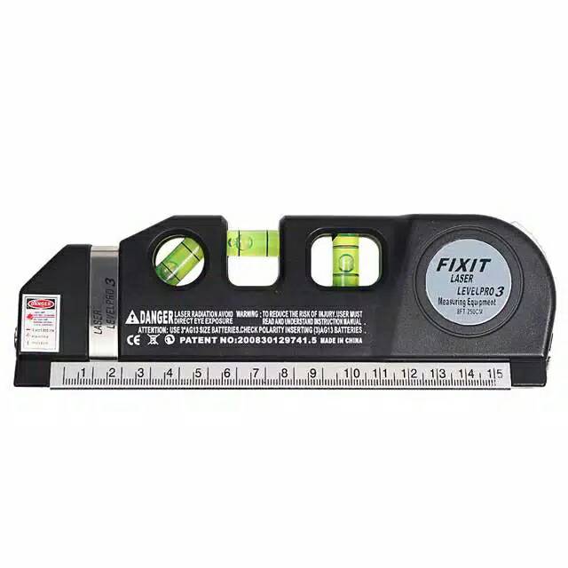 

Waterpass LEVELPRO3 Penggaris Laser Horizontal Vertical 250CM- TL243 - Black