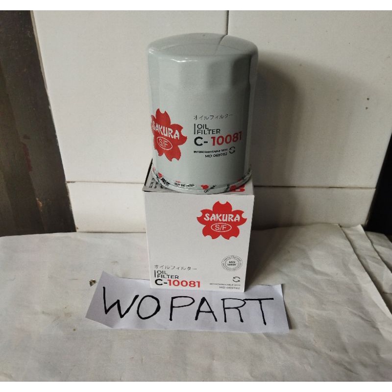 Filter oli filter saringan oli sakura C-10081 Mitsubishi L300 DIESEL KUDA DIESEL PAJERO SPORT Diesel