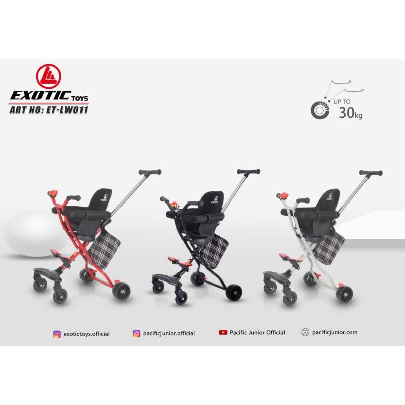 [FREE PACKING KARDUS] Magic Stroller Micro Trike Exotic LW 001, 101, 005, 002, 007, 011, 201, 212 Stroller Sepeda