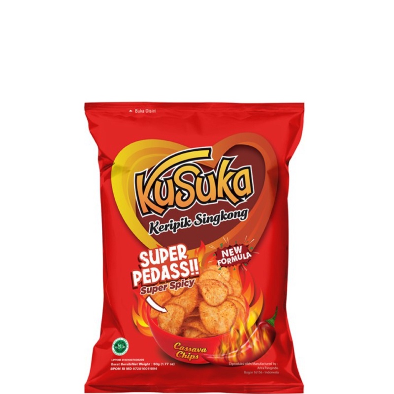 

Kusuka Keripik Singkong Super Pedas 50 gr