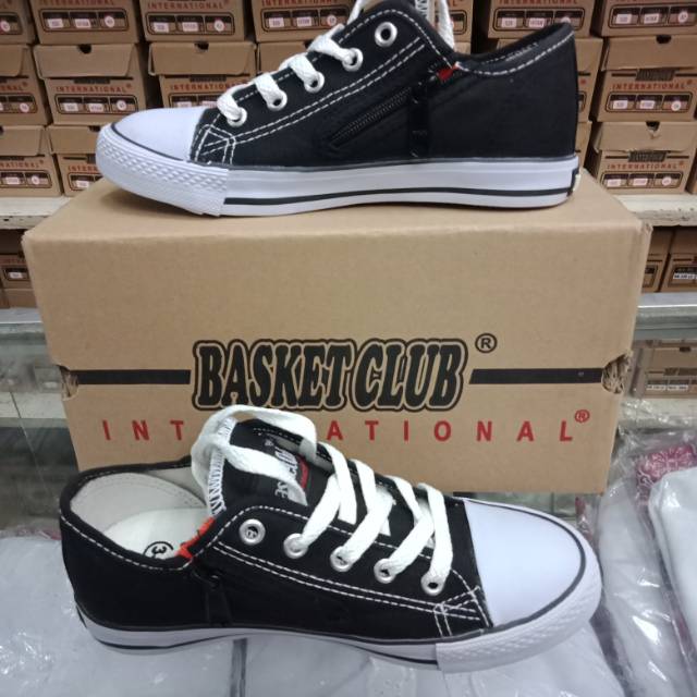 Sepatu Sneakers Sekolah Anak Warrior Basket Club Original Kualitas Premium Pendek