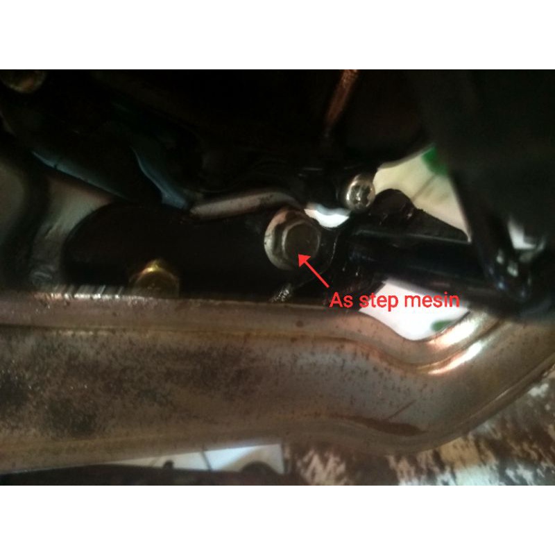 As step mesin Satria 2 tak hiu lumba