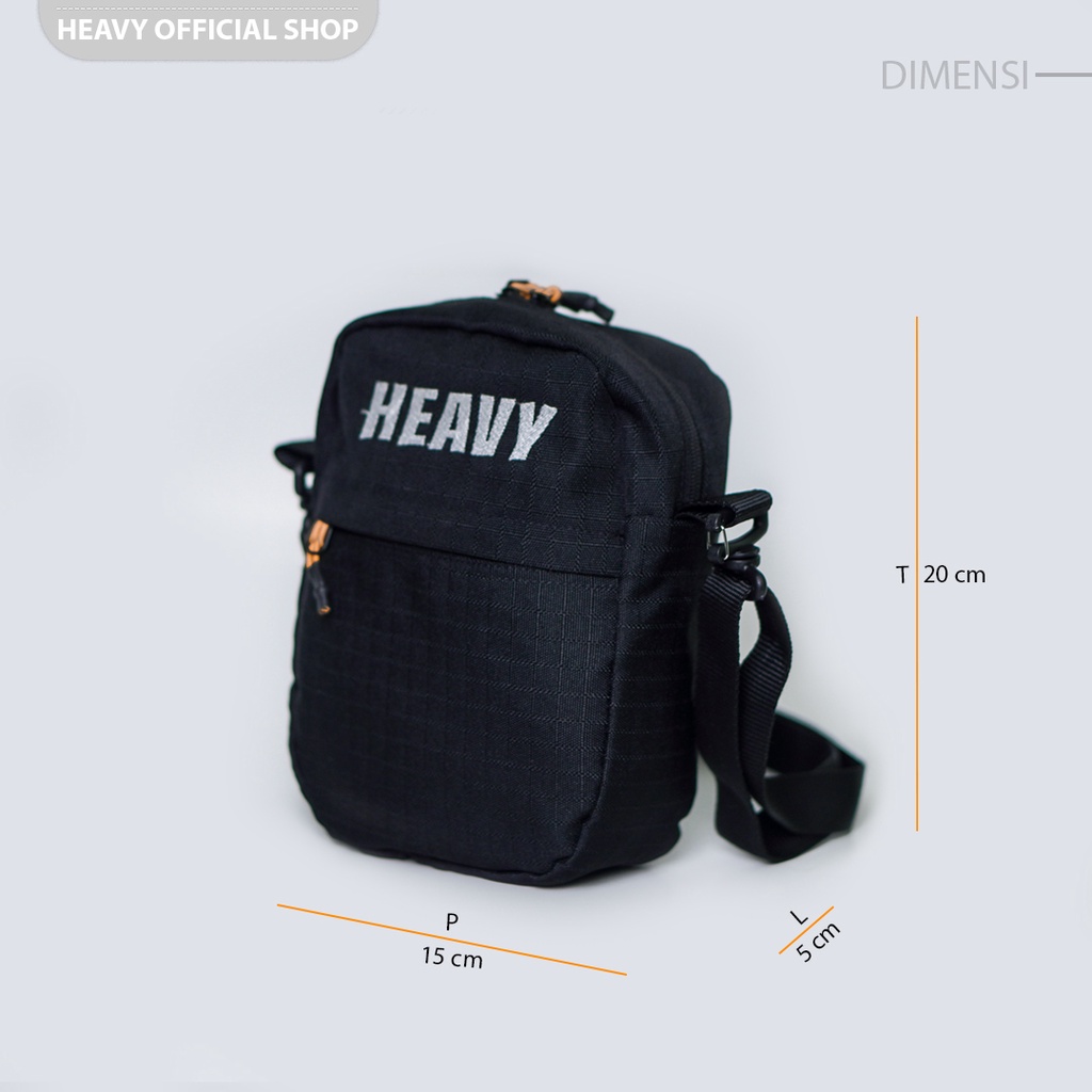 Heavy Cross Body Bag Casual Men's - Shoulder Bag Premium - Sling Bag Heavy - Tas Selempang Pria