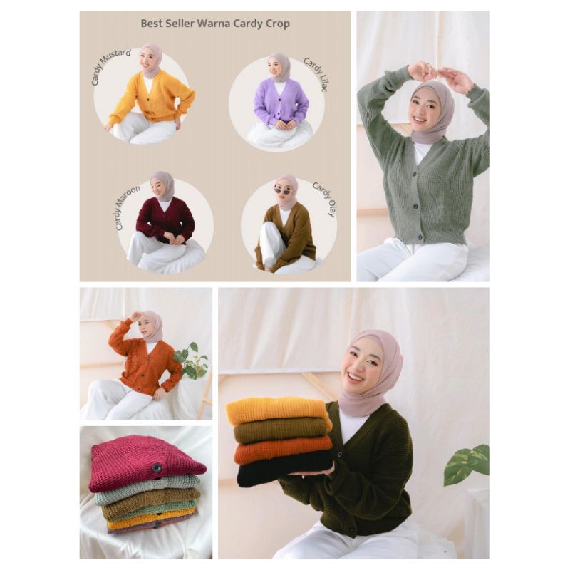 SHIREN CARDY RAJUT STARDA LENGAN BALON KARDIGAN KANCING-1
