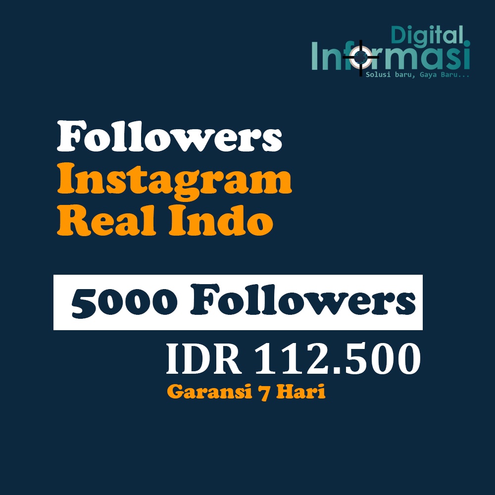Followers IG Real Indo Garansi
