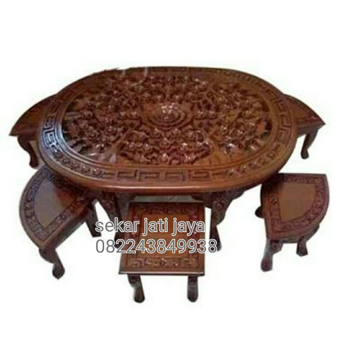 Meja kursi oshin meja ketapang meja kopi ukiran jati jepara