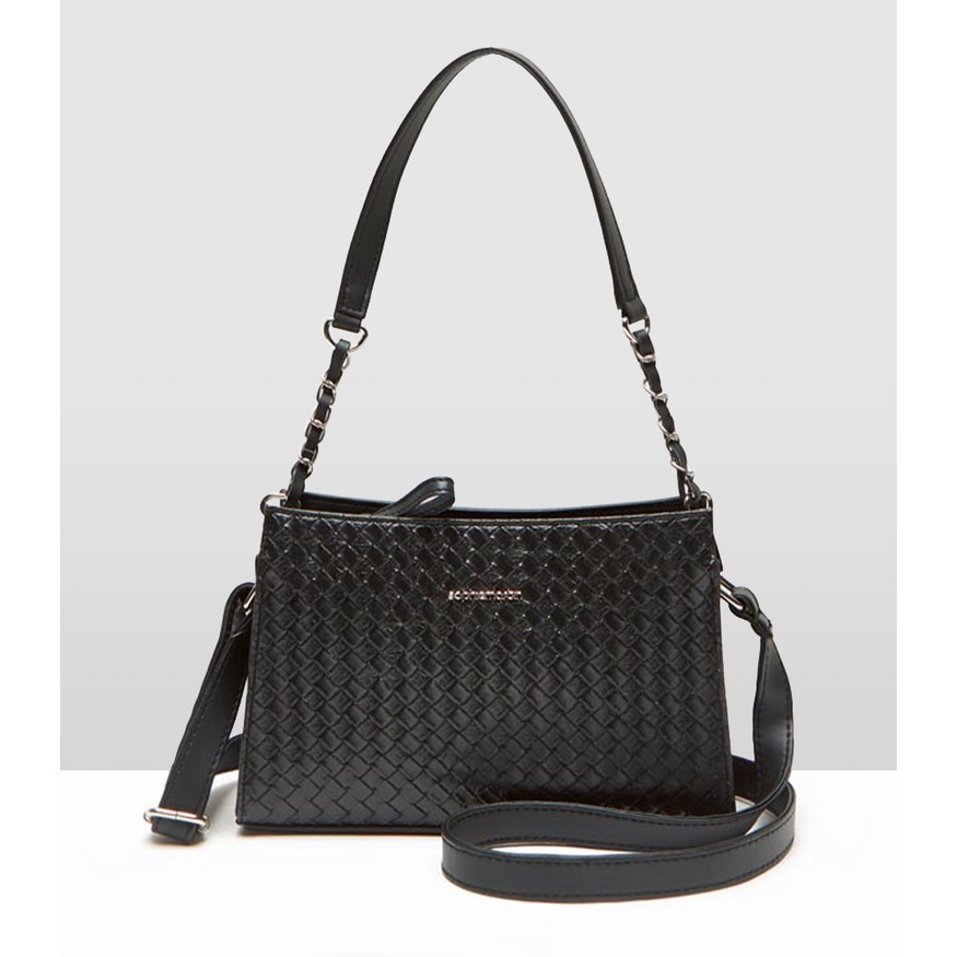Tas selempang wanita Sophie Martin GANODERMA BAG Sophie Paris Tas kerja wanita kulit hitam motif any