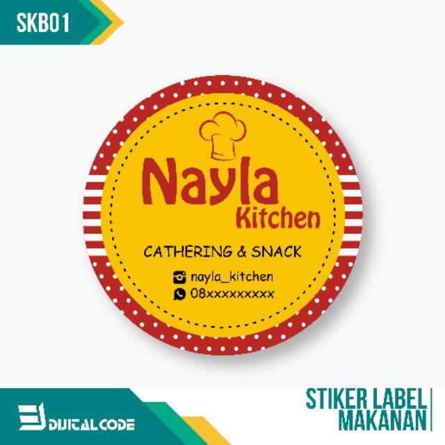 

SKB01 Stiker Label Bulat Untuk Kemasan Kue Toples Bungkus Plastik