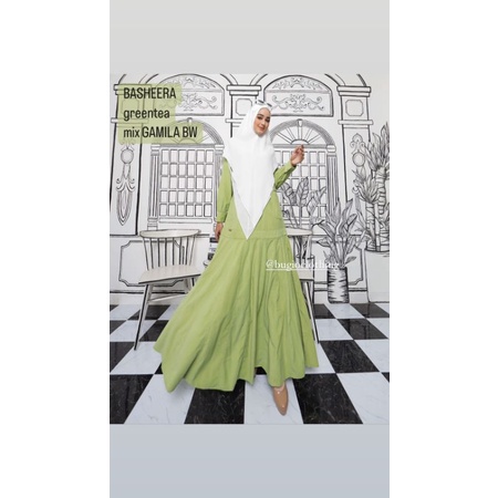 [BUGIO CLOTHING] GAMIS SYARI CORDURA / DRESS ONLY " BASHEERA" By  Bugio Clothing