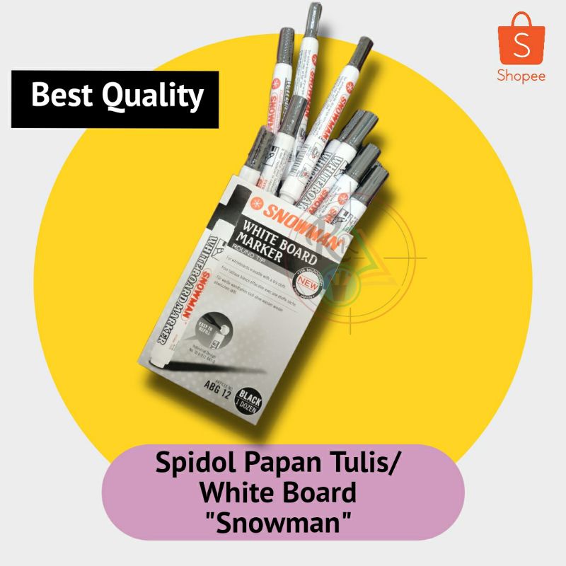 

1pcs/ Spidol Snowman ABG12 / Spidol Besar / Spidol Papan Tulis / Marker White Board / spidol bisa di hapus