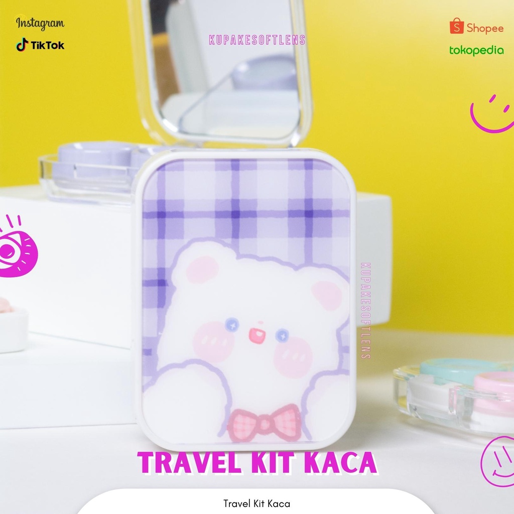 KUPAKESOFTLENS Travel Kit Kotak Kaca